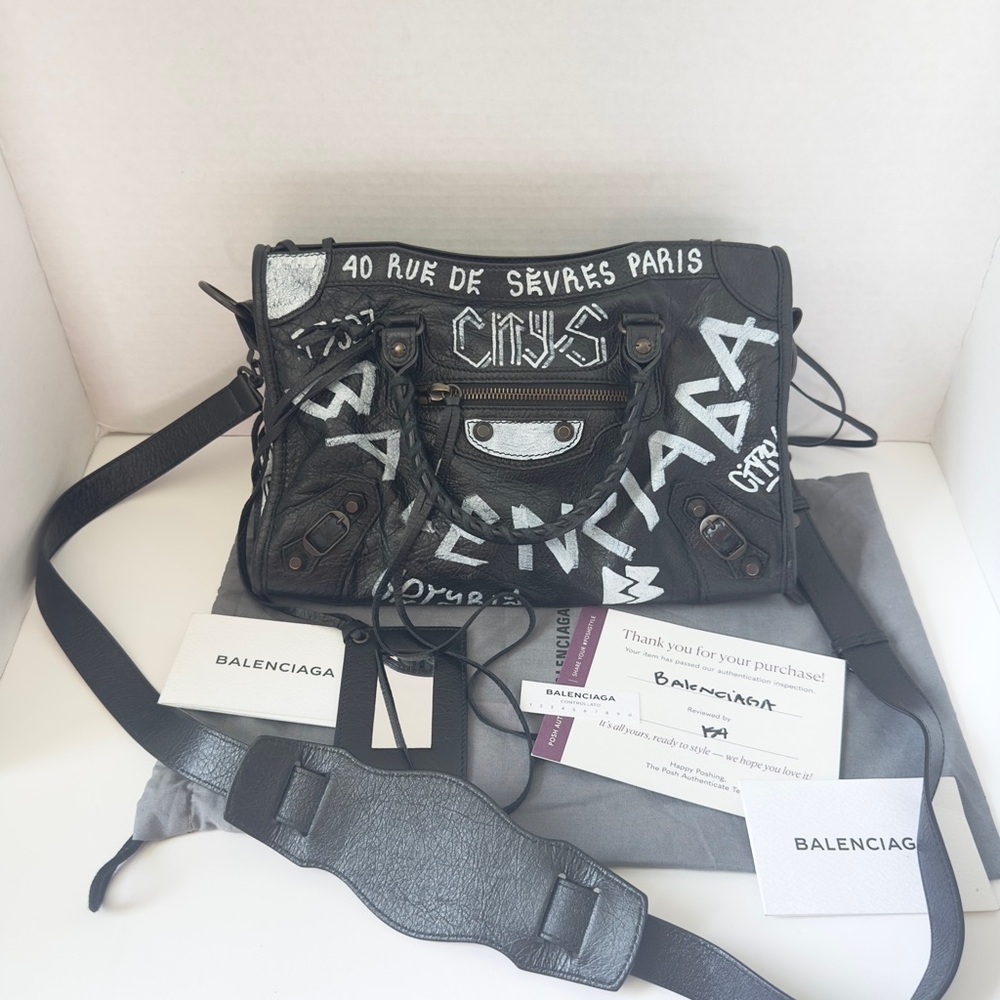 Balenciaga Small Graffiti City Bag